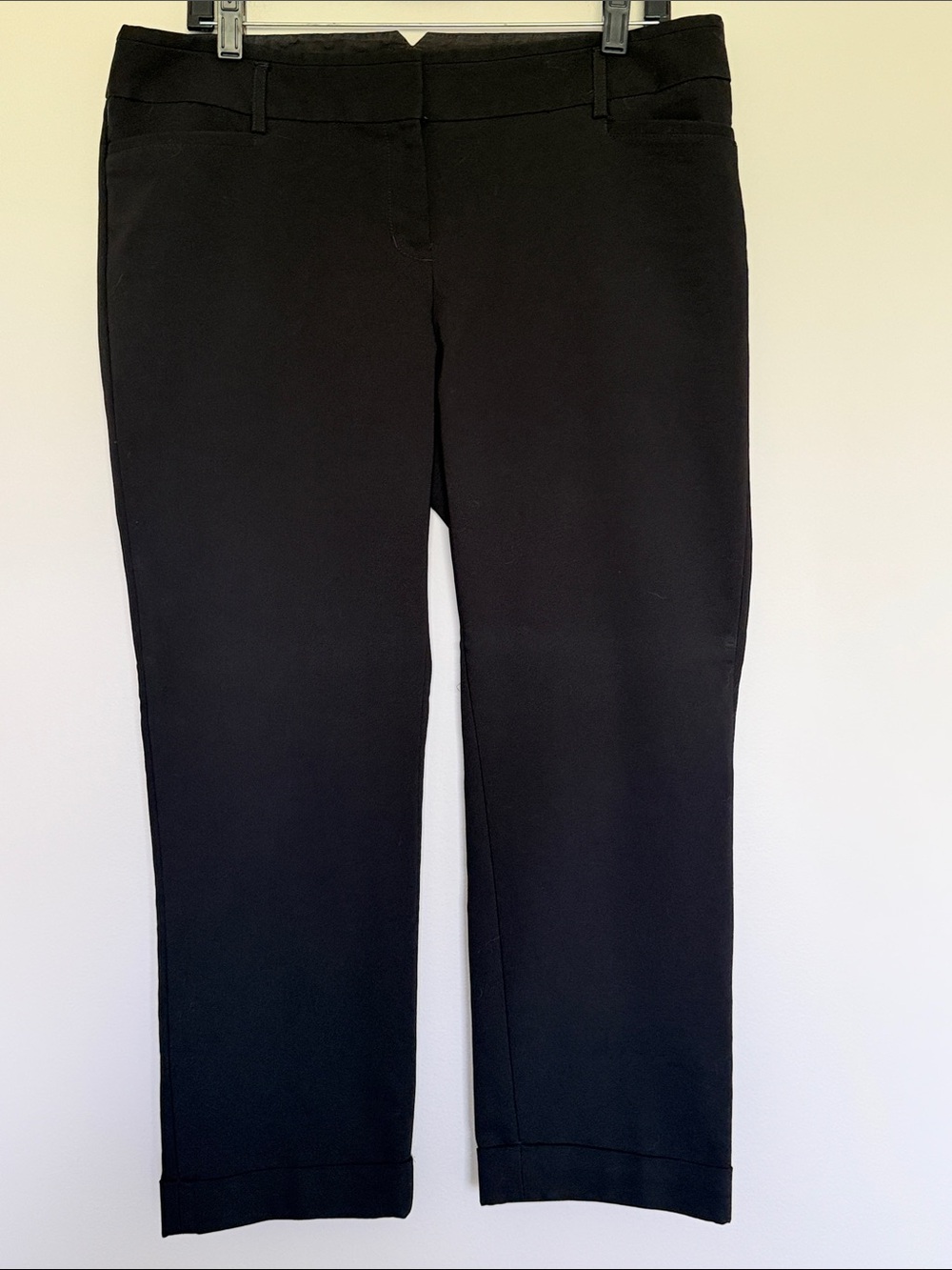 Express Columnist Black Cropped Pants size 12